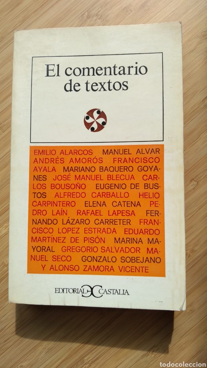 Libros de segunda mano: El comentario de textos - VVAA, Castalia - Foto 1