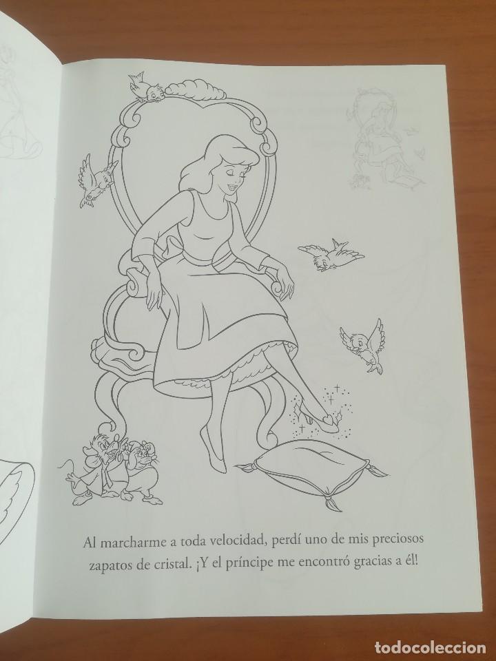Libros de segunda mano: CUADERNILLO PARA COLOREAR CON PEGATINAS CENICIENTA DISNEY PRINCESAS - Foto 8