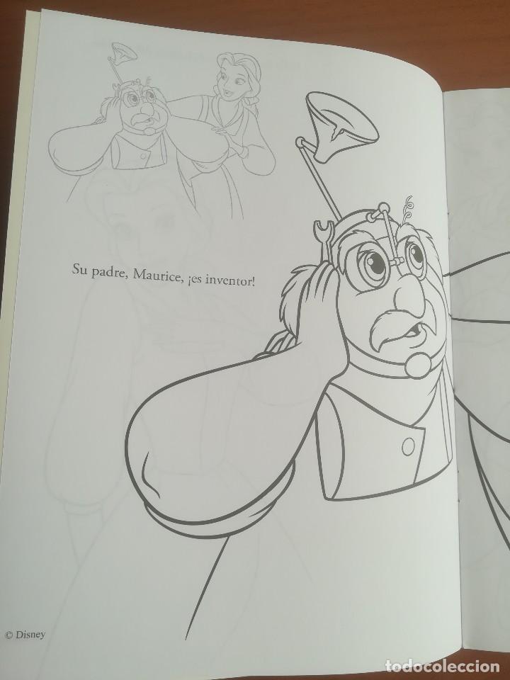 Libros de segunda mano: CUADERNILLO PARA COLOREAR CON PEGATINAS LA BELLA Y LA BESTIA DISNEY PRINCESAS - Foto 5
