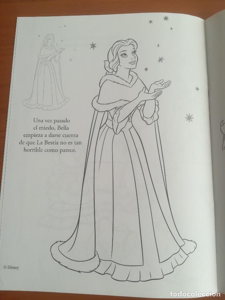 Libros de segunda mano: CUADERNILLO PARA COLOREAR CON PEGATINAS LA BELLA Y LA BESTIA DISNEY PRINCESAS - Foto 6