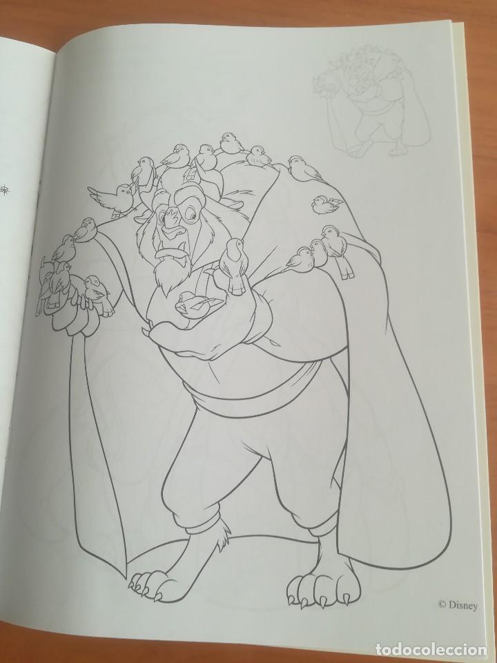 Libros de segunda mano: CUADERNILLO PARA COLOREAR CON PEGATINAS LA BELLA Y LA BESTIA DISNEY PRINCESAS - Foto 7