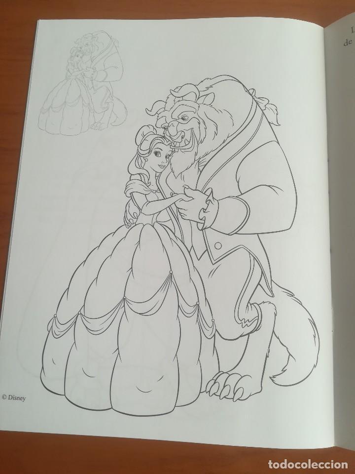 Libros de segunda mano: CUADERNILLO PARA COLOREAR CON PEGATINAS LA BELLA Y LA BESTIA DISNEY PRINCESAS - Foto 8