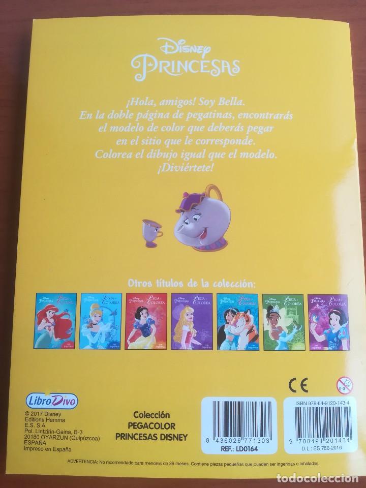 Libros de segunda mano: CUADERNILLO PARA COLOREAR CON PEGATINAS LA BELLA Y LA BESTIA DISNEY PRINCESAS - Foto 10