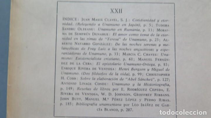 Libros de segunda mano: CUADERNOS DE LA CATEDRA MIGUEL UNAMUNO. XXII - Foto 2