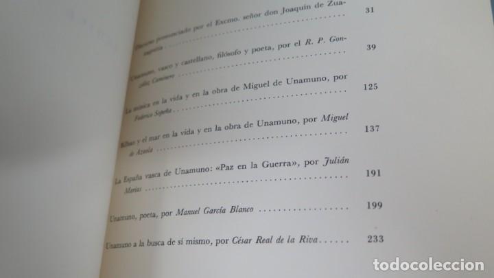 Libros de segunda mano: UNAMUNO Y BILBAO. EL CENTENARIO DEL NACIMIENTO DE UNAMUNO - Foto 2