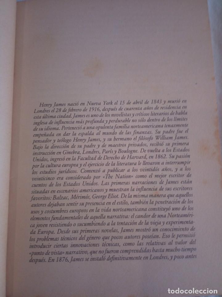 Libros de segunda mano: 561-LA VUELTA DE TUERCA, Henry James, salvat, 1985 - Foto 4