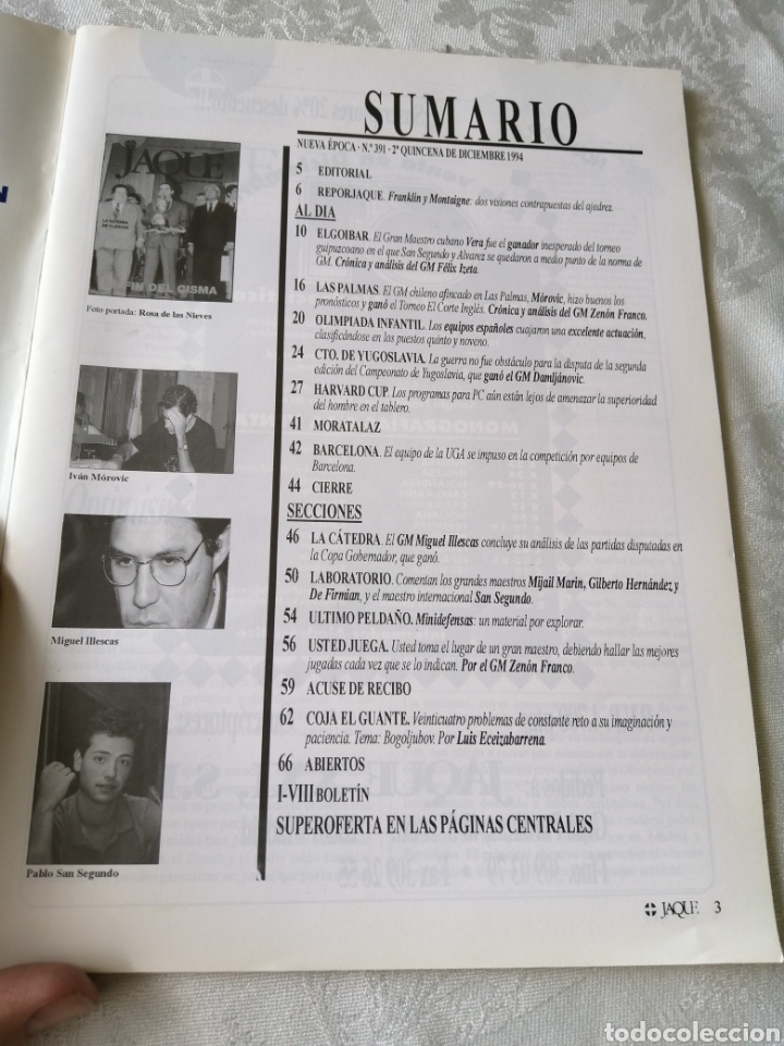 Libros de segunda mano: JAQUE. EL FIN DEL CISMA. NUEVA EPOCA. N&deg;391. - Foto 2