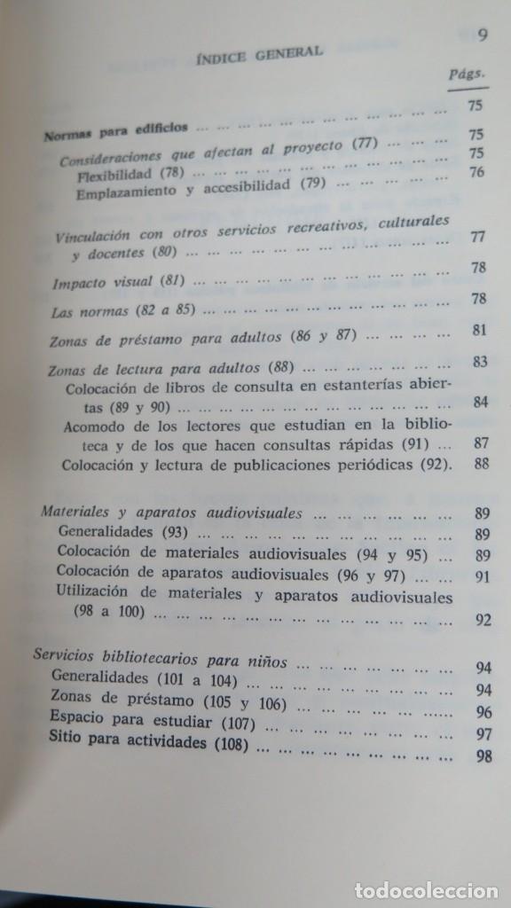 Libros de segunda mano: Normas para bibliotecas publicas - Foto 4