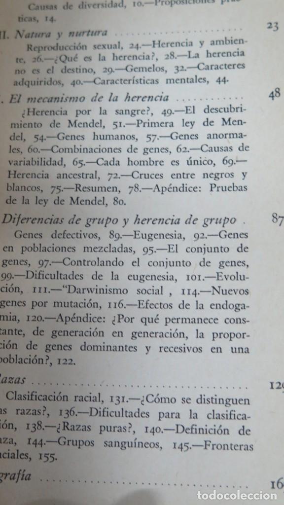 Libros de segunda mano: HERENCIA RAZA Y SOCIEDAD. DUNN. DOBZHANSKY - Foto 2