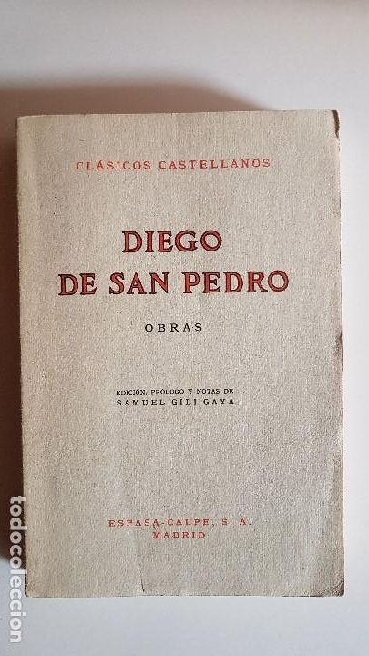 Libros de segunda mano: DIEGO DE SAN PEDRO - OBRAS - ESPASA-CALPE - 1967 - Foto 1