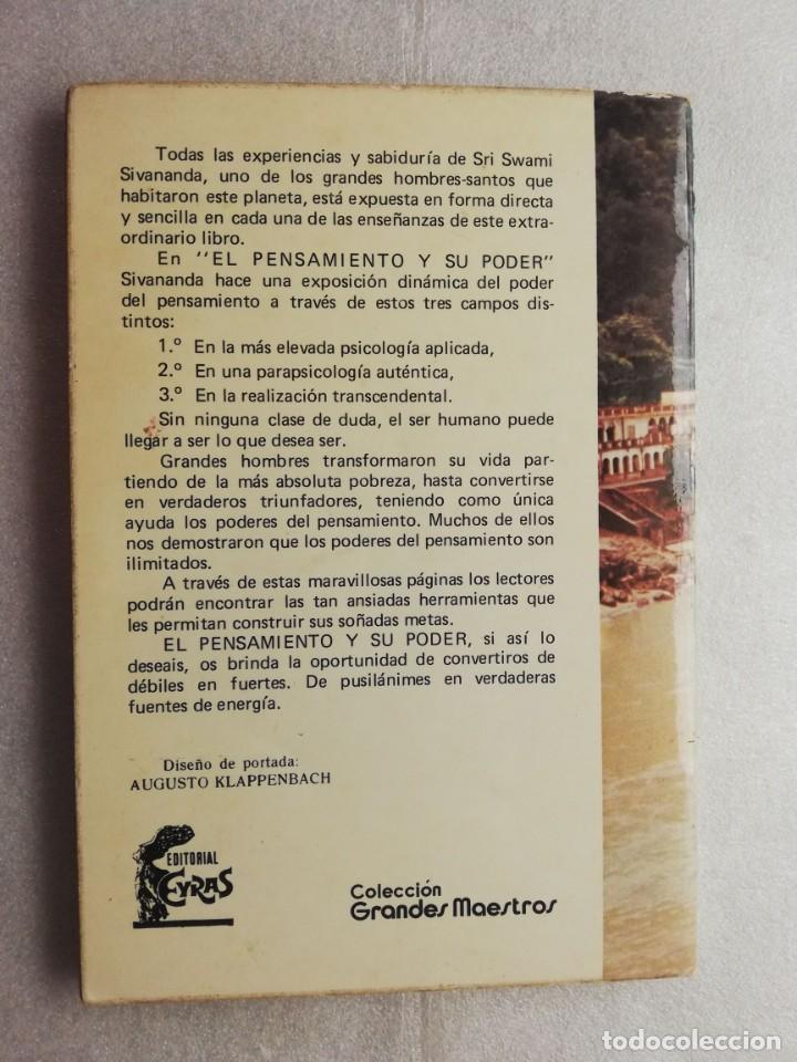 Libros de segunda mano: EL PENSAMIENTO Y SU PODER, SWAMI SIVANANDA - Foto 2