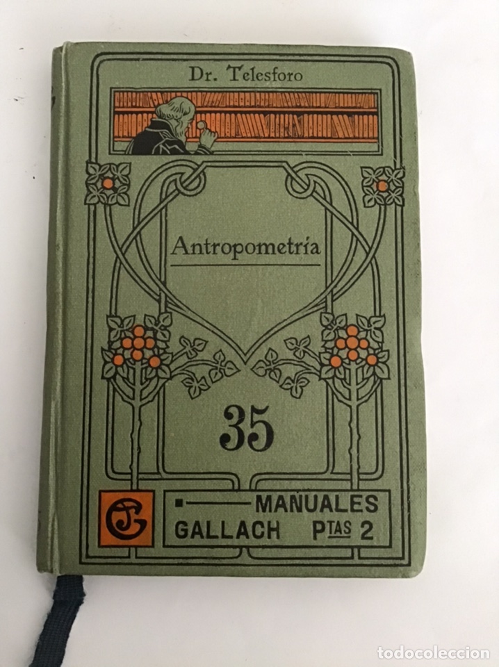 Libros de segunda mano: Antropometr&iacute;a. Dr. Telesforo - Foto 1