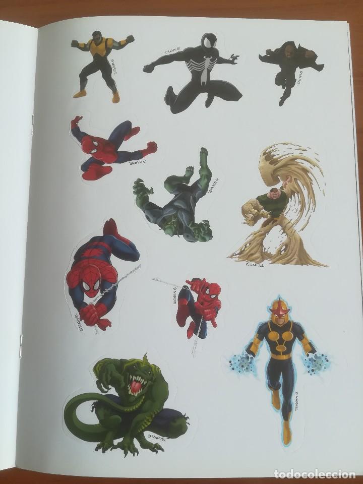 Libros de segunda mano: CUADERNILLO COMPLETA EL MUNDO DE SPIDER-MAN VOLUMEN 2 CON PEGATINAS - Foto 3