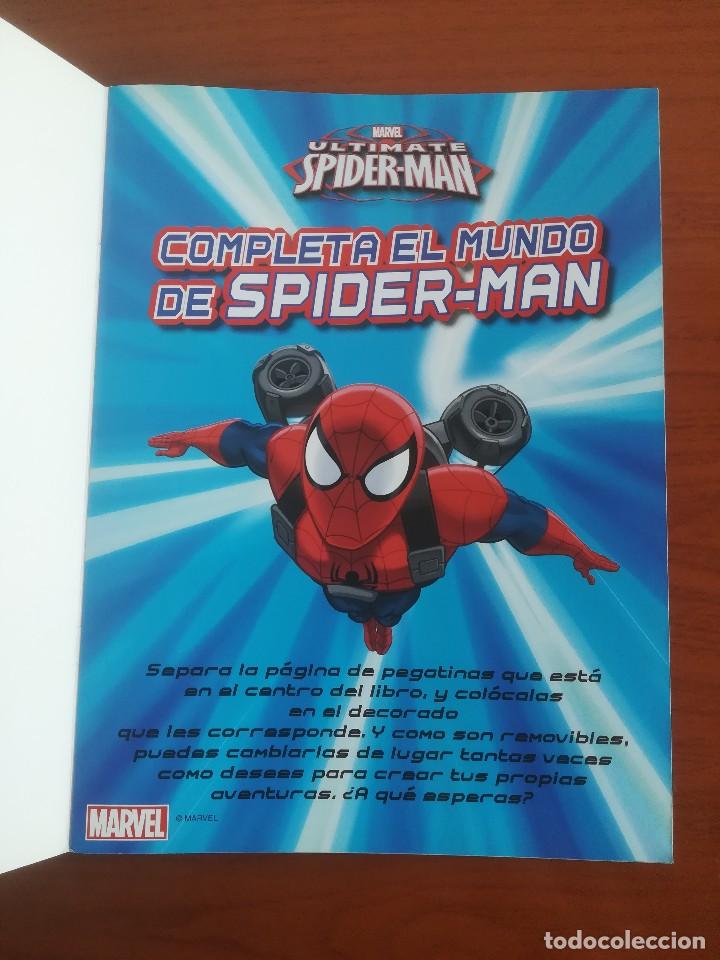 Libros de segunda mano: CUADERNILLO COMPLETA EL MUNDO DE SPIDER-MAN VOLUMEN 2 CON PEGATINAS - Foto 4