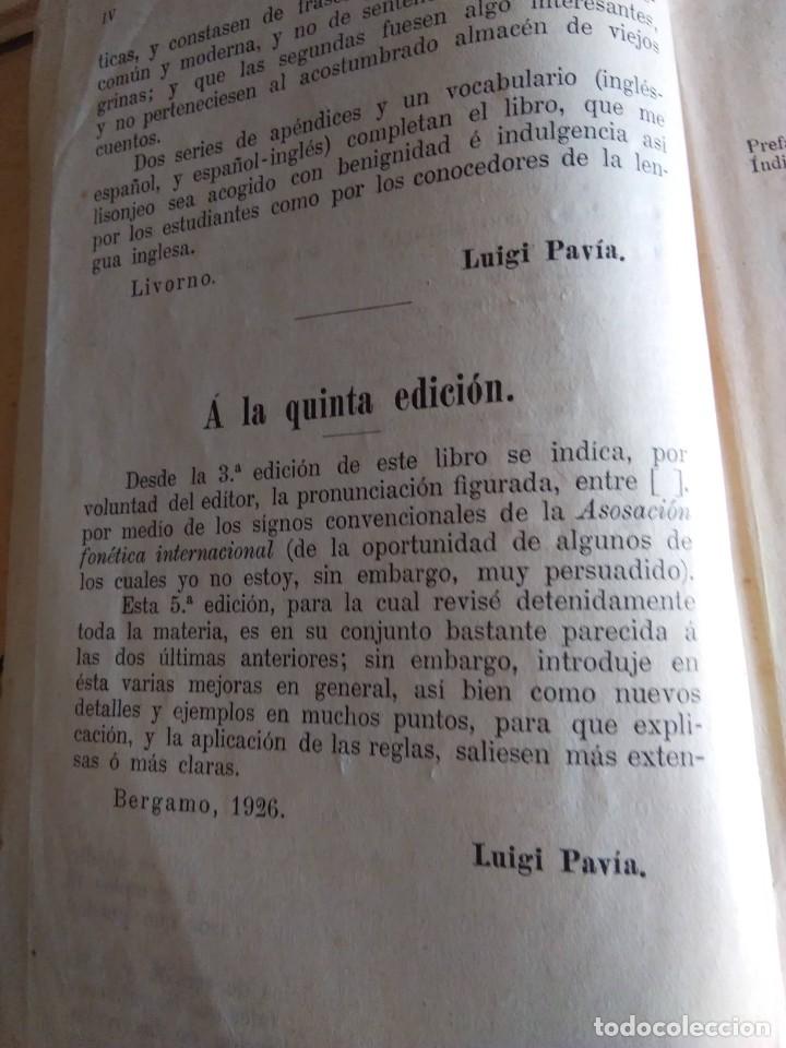 Libros de segunda mano: GRAMATICA INGLESA. LUIGI PAVIA. 1926 - Foto 4