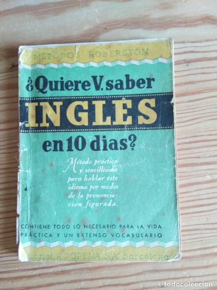 Libros de segunda mano: &iquest;QUIERE V. SABER INGL&Eacute;S EN 10 DIAS? - Foto 1