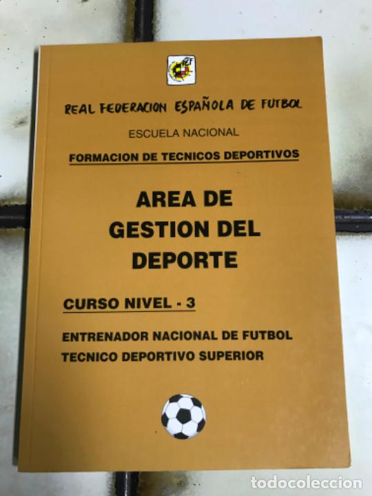 Libros de segunda mano: &Aacute;rea de gesti&oacute;n del deporte. Curso Nivel 3. Entrenador nacional de f&uacute;tbol.