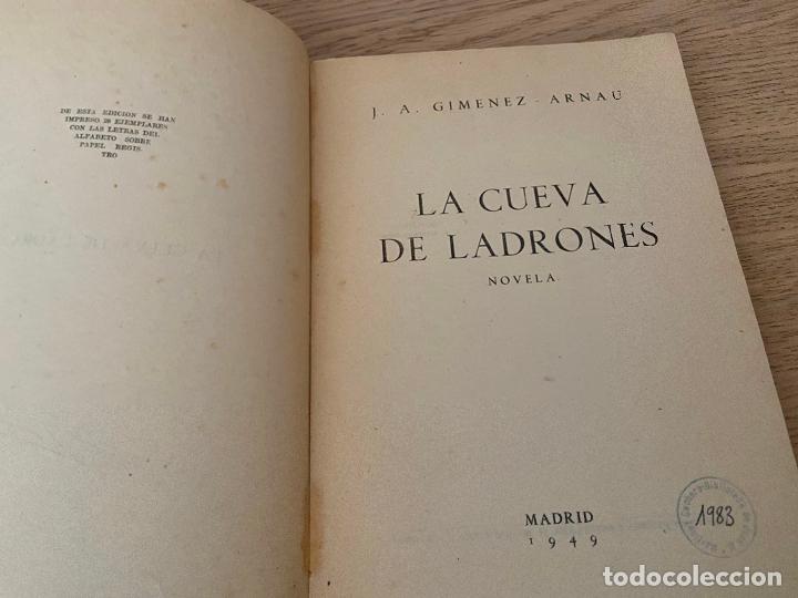 Libros de segunda mano: La Cueva de Ladrones - J. A. Gim&eacute;nez-Arnau. 1&ordf; Ed. 1949 - Foto 4