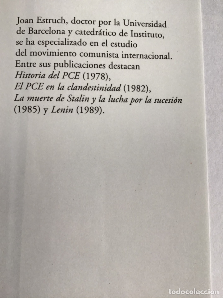 Libros de segunda mano: HISTORIA OCULTA DEL PCE / JOAN ESTRUCH / TEMAS DE HOY - Foto 2