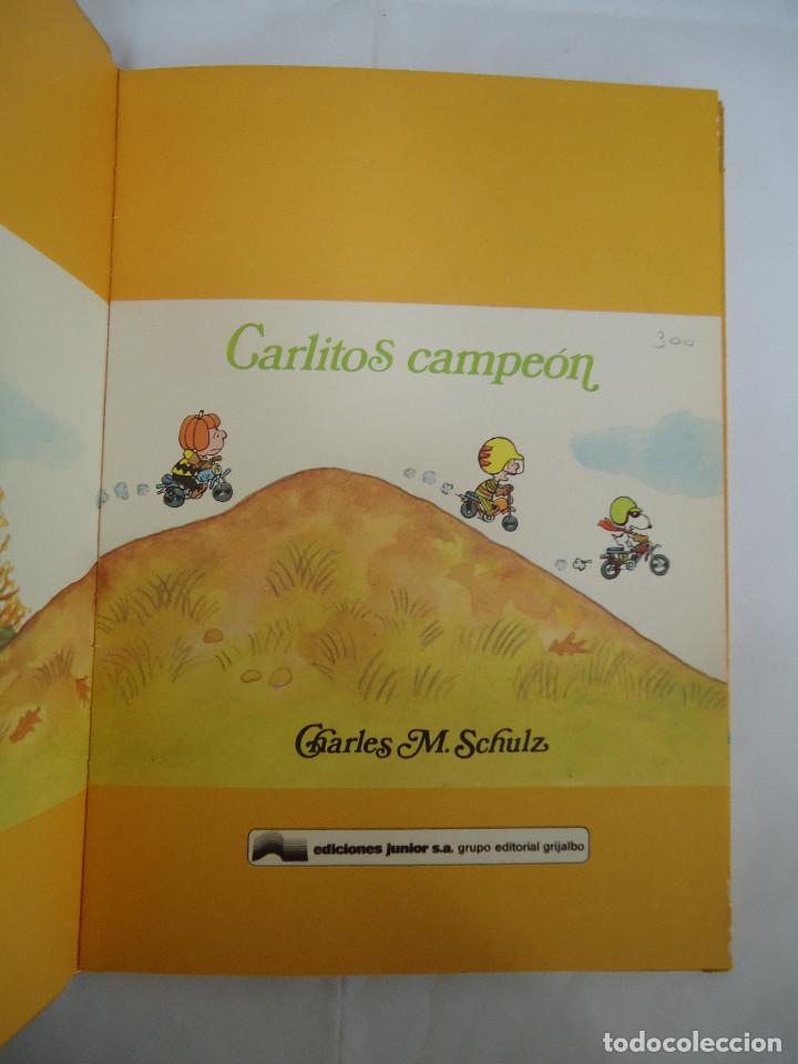 Libros de segunda mano: CARLITOS CAMPEON, DE CHARLES M. SCHULZ. EDICIONES JUNIOR S.A.. A&Ntilde;O 1980 - Foto 2