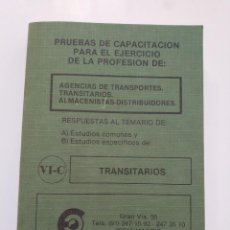 Libros de segunda mano: TRANSITARIOS. VOLUMEN VI-C. 1988.- EDITORIAL CABAL. Lote 208388033