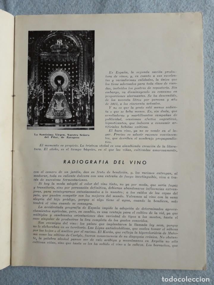 Libros de segunda mano: El Vino. A&ntilde;o 1961. Mariano de Cavia. - Foto 2