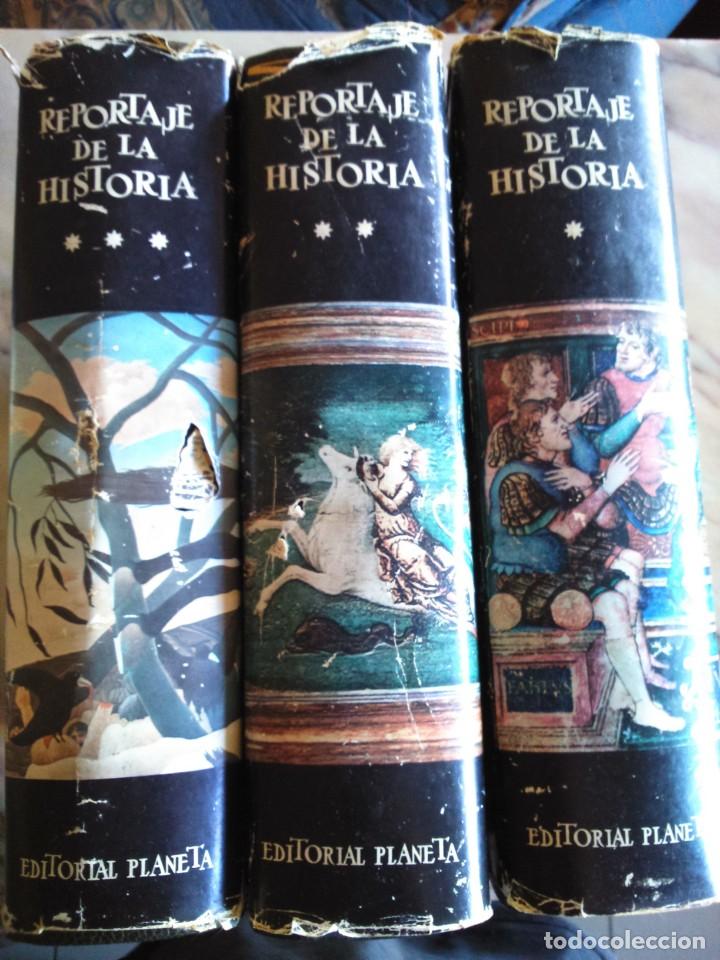 Libros de segunda mano: REPORTAJE DE LA HISTORIA -- 3 TOMOS -- EDITORIL PLANETA 1965 -- - Foto 1