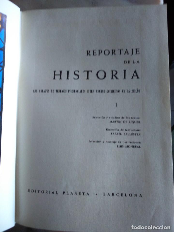Libros de segunda mano: REPORTAJE DE LA HISTORIA -- 3 TOMOS -- EDITORIL PLANETA 1965 -- - Foto 3