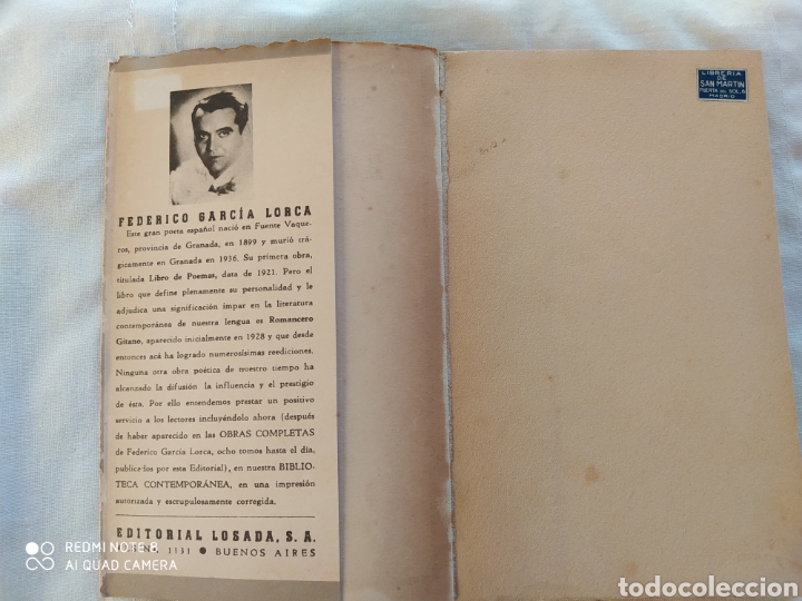 Libros de segunda mano: LIBRO ROMANCERO GITANO FRANCISCO GARC&Iacute;A LORCA 1953 - Foto 2