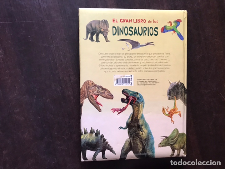 Libros de segunda mano: El gran libro de los dinosaurios. Servilibro. Como nuevo - Foto 2