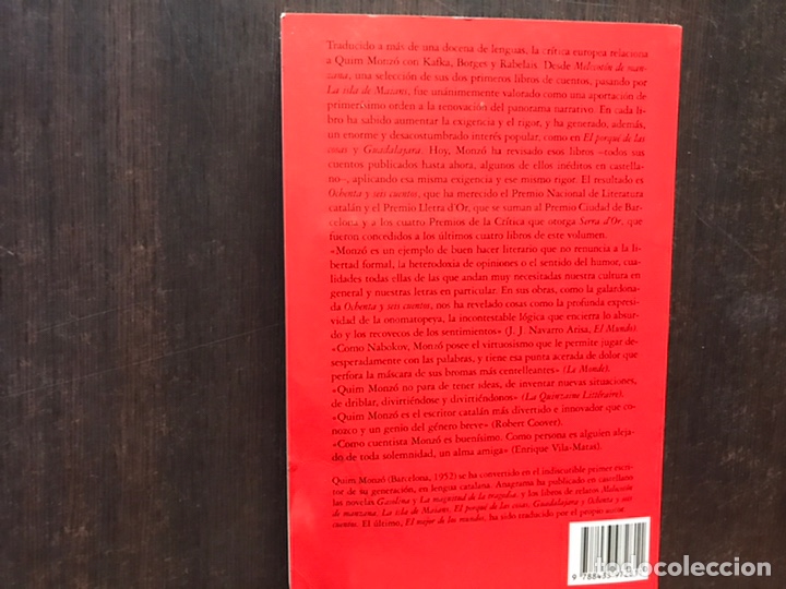 Libros de segunda mano: Quim Monz&oacute;. Ochenta y seis cuentos - Foto 2