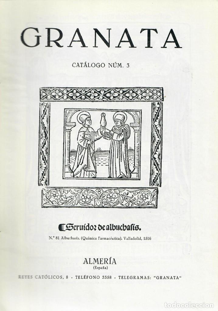 Libros de segunda mano: LIBRERIA GRANATA (ALMER&Iacute;A) CAT&Aacute;LOGO N&ordm; 3 - Foto 1