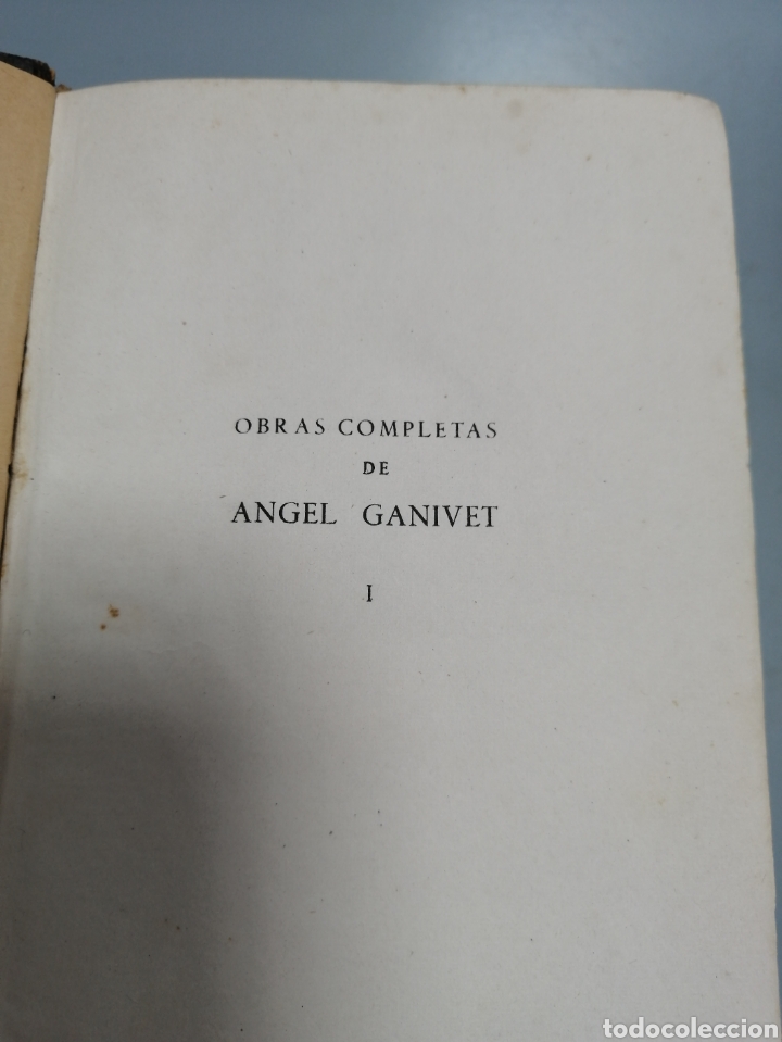 Libros de segunda mano: Dos libros obras completas Angel Ganivet - Foto 6