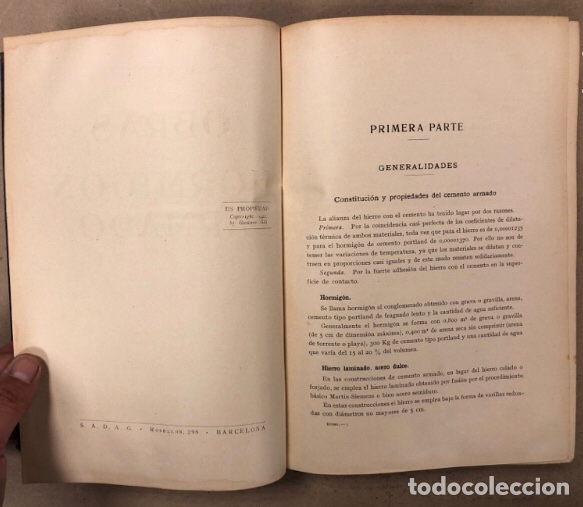 Libros de segunda mano: OBRAS DE HORMIG&Oacute;N ARMADO. CRIST&Oacute;BAL RUSSO. EDICIONES GUSTAVO GILI 1942. - Foto 4