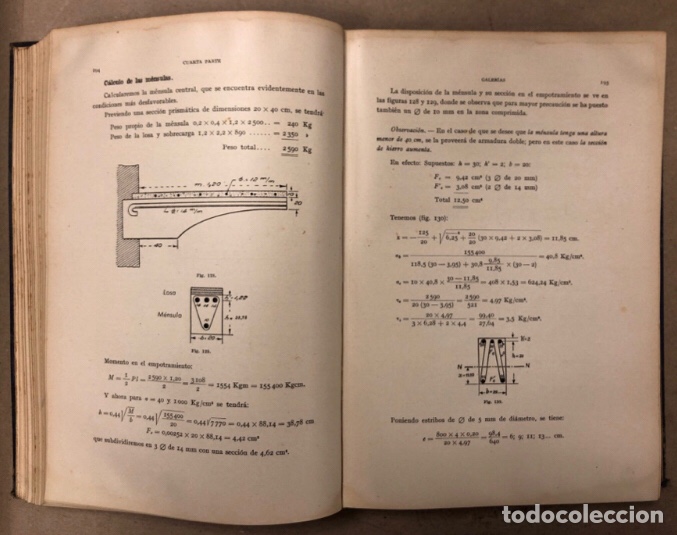 Libros de segunda mano: OBRAS DE HORMIG&Oacute;N ARMADO. CRIST&Oacute;BAL RUSSO. EDICIONES GUSTAVO GILI 1942. - Foto 7