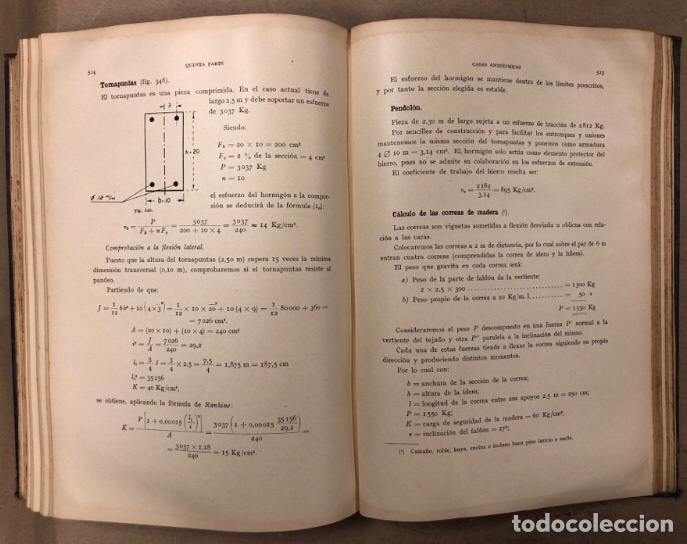 Libros de segunda mano: OBRAS DE HORMIG&Oacute;N ARMADO. CRIST&Oacute;BAL RUSSO. EDICIONES GUSTAVO GILI 1942. - Foto 12