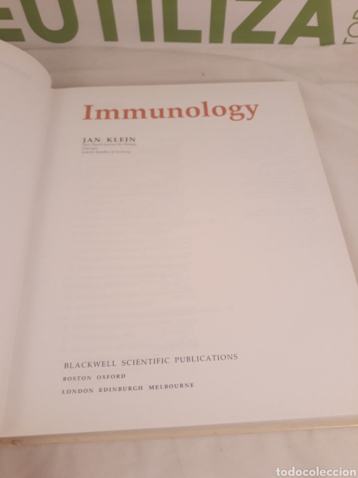 Libros de segunda mano: Immunology. Jan Klein. Blackwell Scientific Publications. - Foto 3