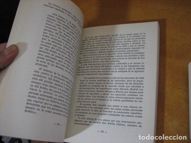 Libros de segunda mano: Libro GIL ROBLES, CAUDILLO FRUSTRADO de Jose-Gutierrez Rave - Foto 5