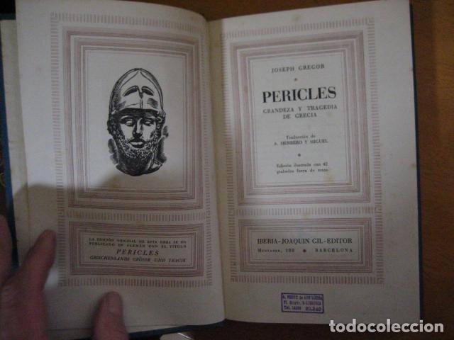 Libros de segunda mano: Pericles, Joseph Gregor, Iberia-Joaquin Gil editor, 1944 - Foto 6