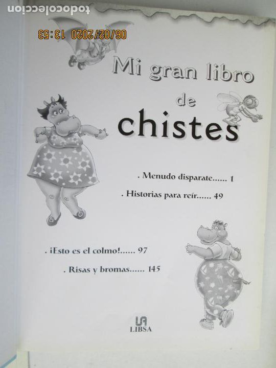 Libros de segunda mano: MI GRAN LIBRO DE CHISTES - EDITORIAL LIBSA - 2008. - Foto 2