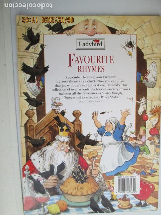 Libros de segunda mano: FAVOURITE RHYMES - LADYBIRD 1995. - Foto 2