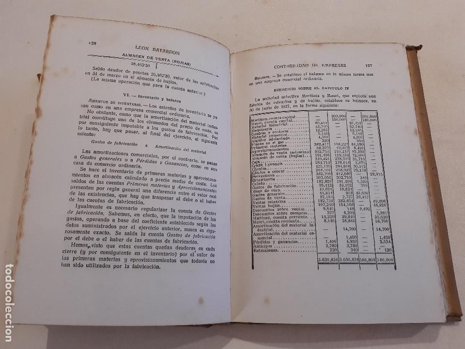 Libros de segunda mano: LIBRO CONTABILIDAD DE EMPRESAS. 1941. LEON BATARDON. EDITORIAL LABOR. - Foto 5