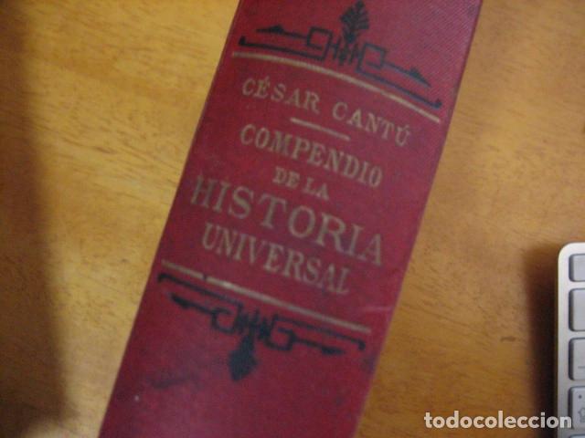 Libros de segunda mano: COMPENDIO DE LA HISTORIA UNIVERSAL CANT&Uacute;, C&eacute;sar. 1888 - Foto 3