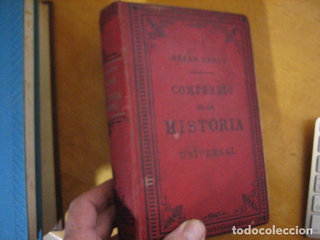 Libros de segunda mano: COMPENDIO DE LA HISTORIA UNIVERSAL CANT&Uacute;, C&eacute;sar. 1888 - Foto 1