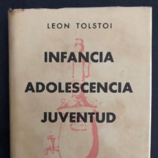 Libros de segunda mano: COLECCIÓN CRISOL N° 173 BIS. INFANCIA, ADOLESCENCIA, JUVENTUD. LEÓN TOLSTOI. AGUILAR (1963).