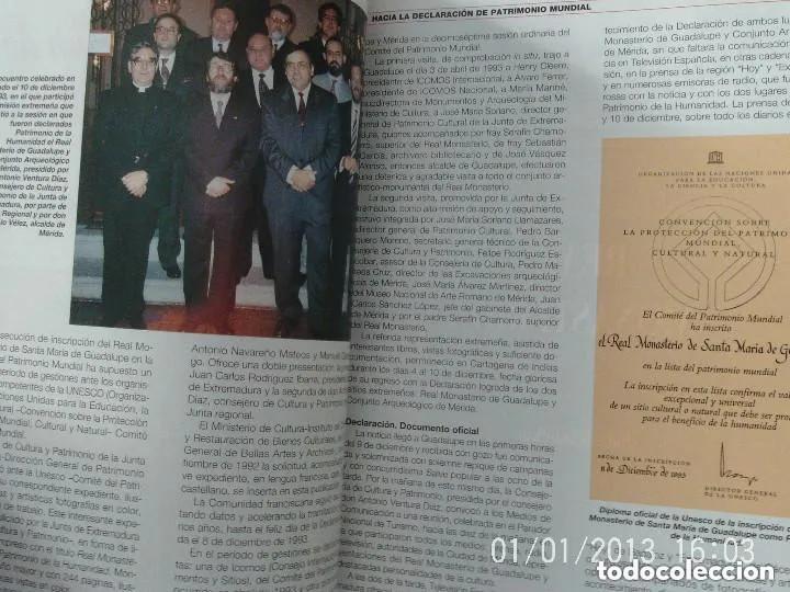 Libros de segunda mano: LIBRO REAL MONASTERIO DE GUADALUPE - PATRIMONIO DE LA HUMANIDAD - Foto 2