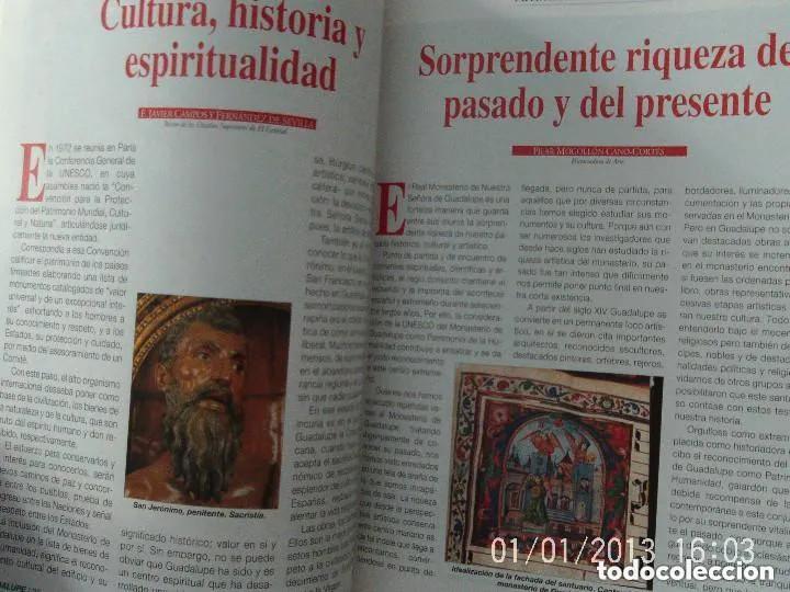 Libros de segunda mano: LIBRO REAL MONASTERIO DE GUADALUPE - PATRIMONIO DE LA HUMANIDAD - Foto 3