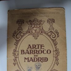 Libros de segunda mano: ARTE BARROCO MADRID CON DIBUJOS