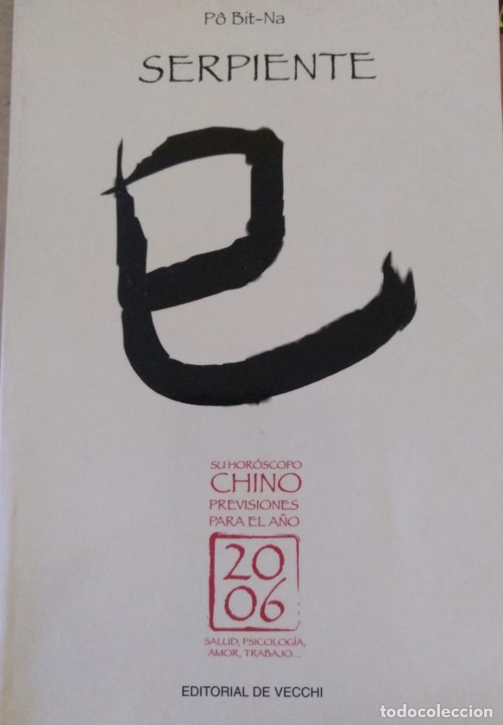 Libros de segunda mano: SERPIENTE. SU HOROSCOPO CHINO. - PO BIT.NA. - Foto 1