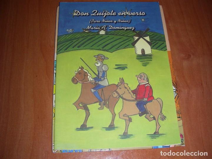 Libros de segunda mano: DON QUIJOTE EN VERSO , PARA NI&Ntilde;OS Y NI&Ntilde;AS , MARIA A. DOMINGUEZ